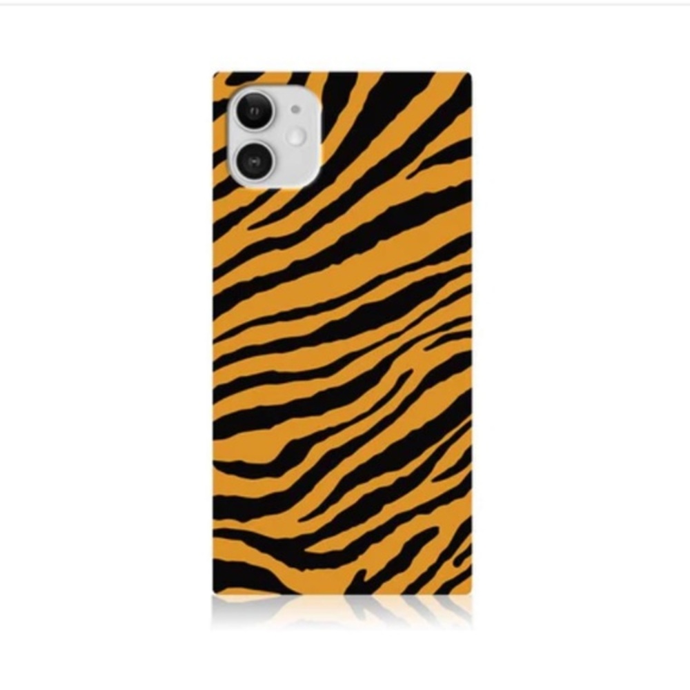 FLAUNT Tiger-Patterned Square iPhone 11 Case